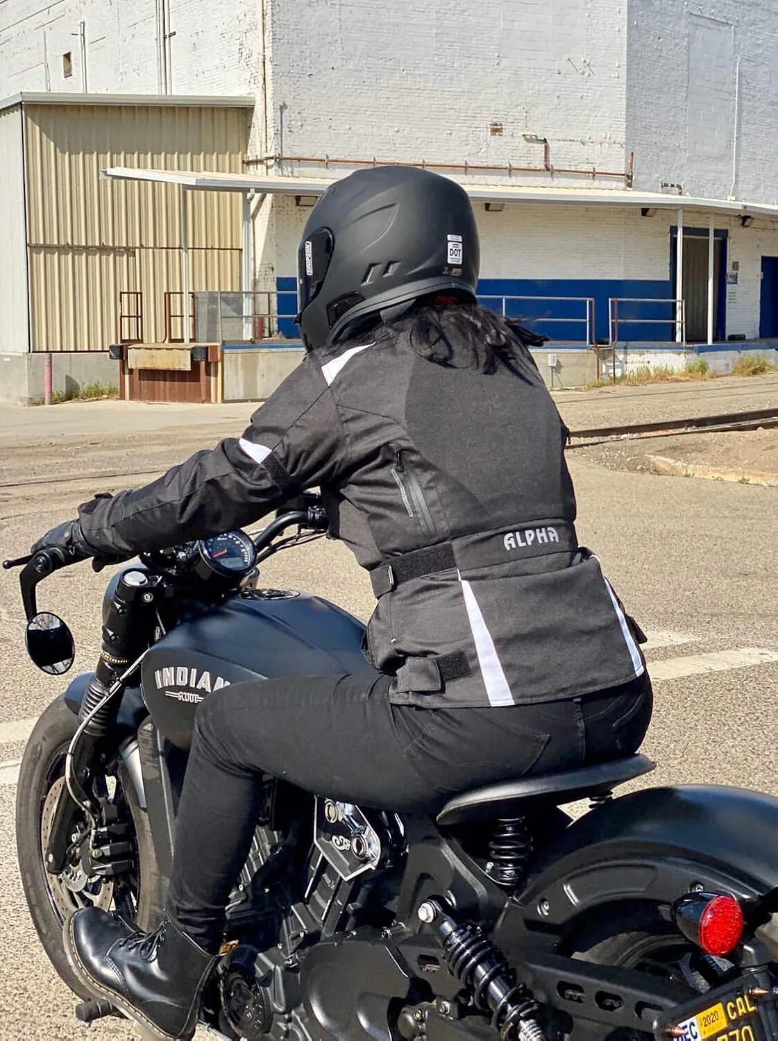 ALPHA CYCLE GEAR ALL SEASON WOMEN MOTORCYCLE JACKET WATERPROOF RIDING WITH CE ARMOUR (BLACK/WHITE, 4X-LARGE)