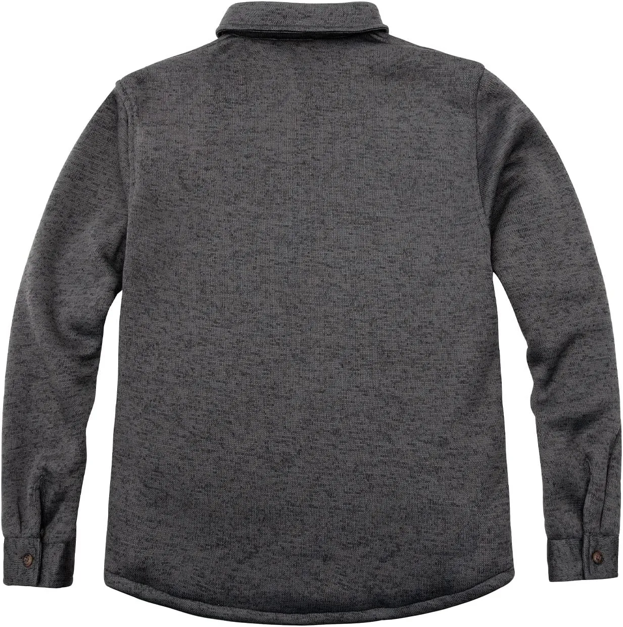 Bonnorth Men's Sherpa Lined Sweater Fleece Shirt Jacket with Pockets - All Sherpa Fleece Lined