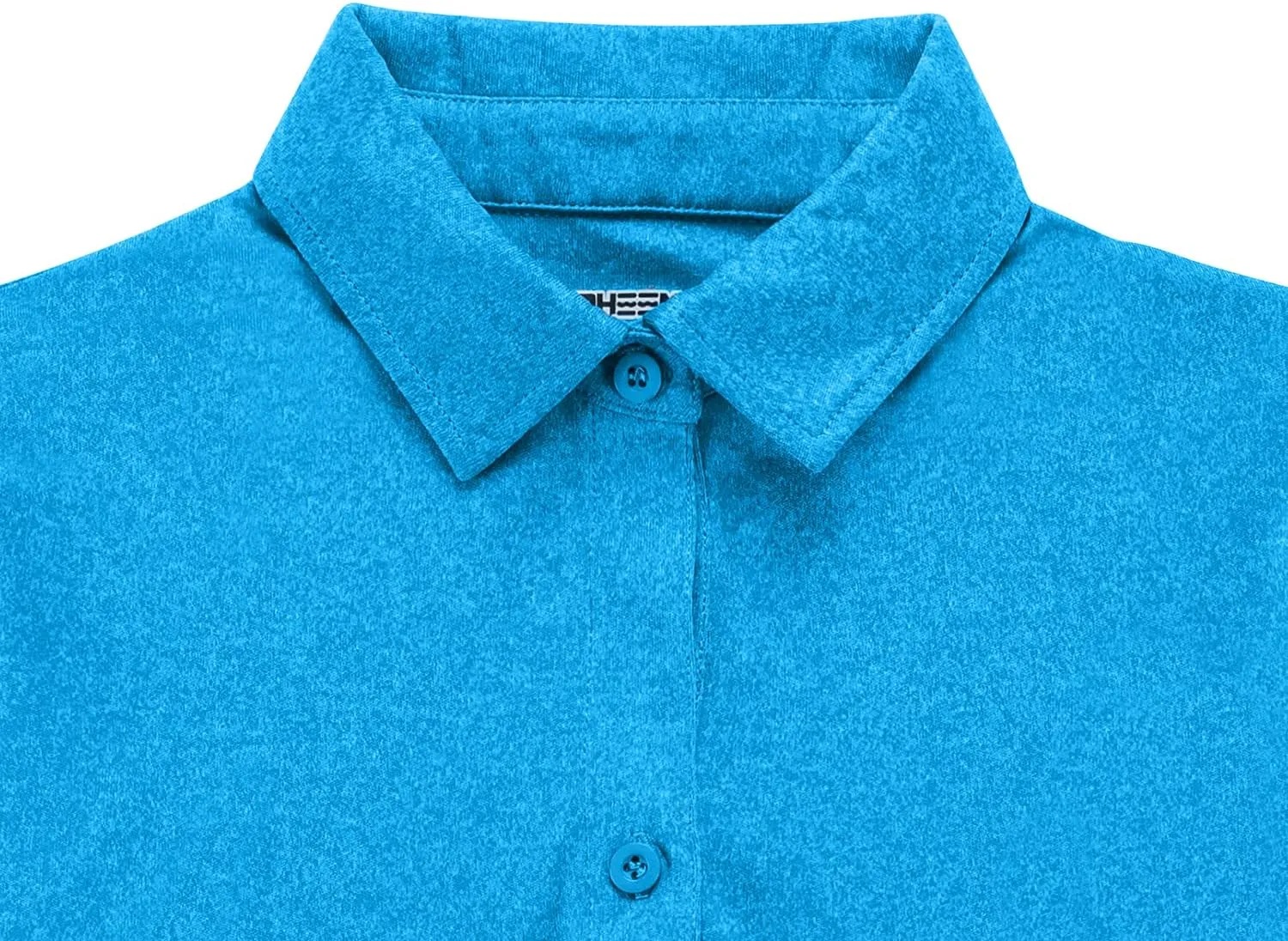 Corna Women's Soft 3/4 Sleeve V Neck Golf Shirt Mositure Wicking Performance Sports Polo Shirt Office Work Tops for Women