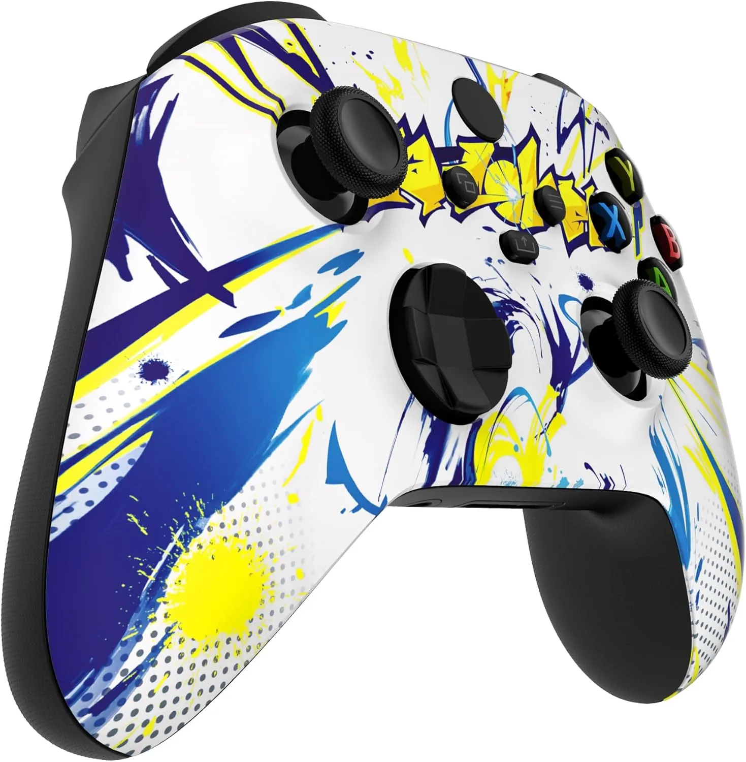eXtremeRate Replacement Shell for Xbox Series X & S Controller - Unleash Your Style - Street Graffiti Custom Acessories Front Housing Cover for Xbox Core Controller Wireless [Control NOT Included]