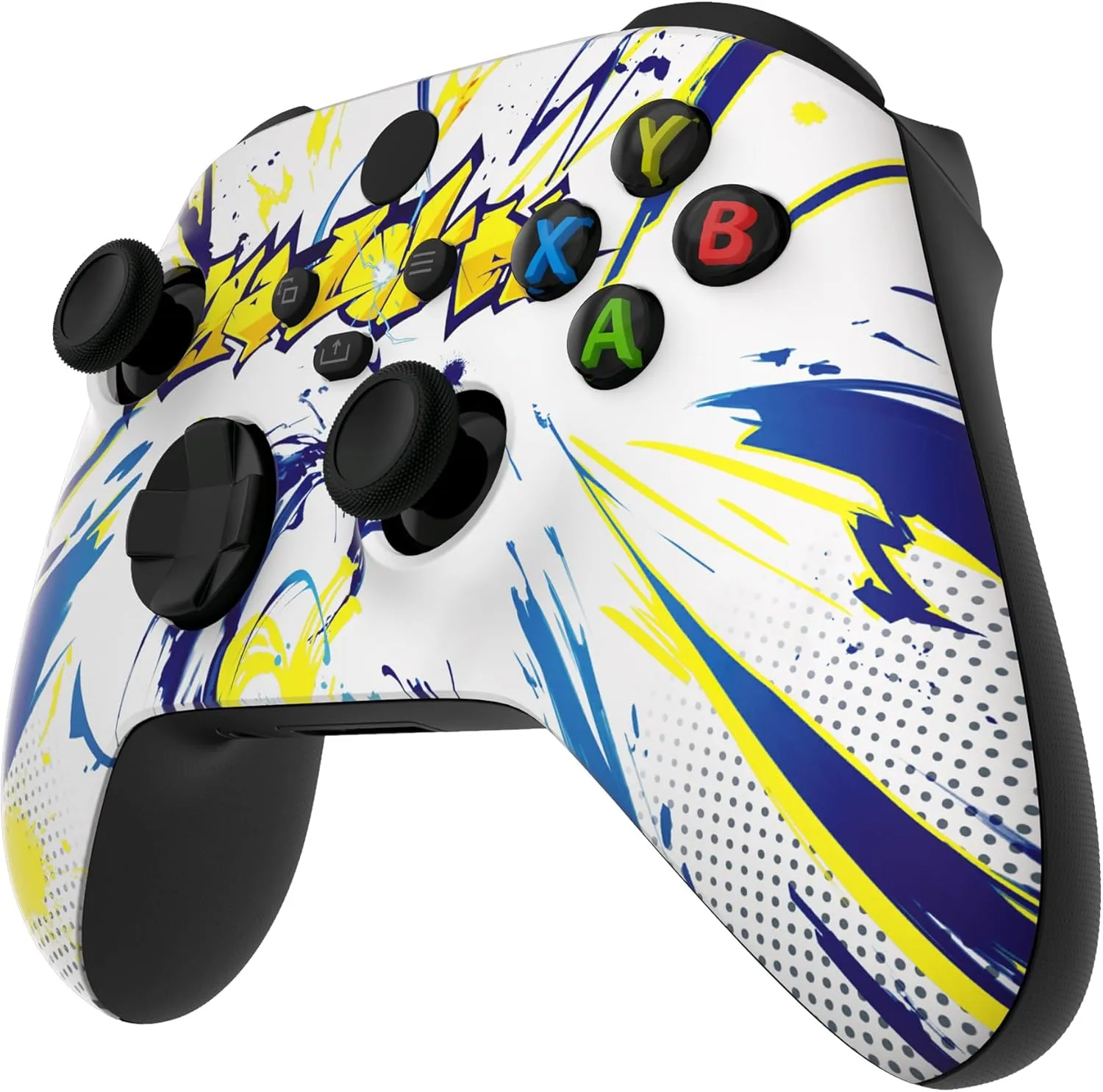 eXtremeRate Replacement Shell for Xbox Series X & S Controller - Unleash Your Style - Street Graffiti Custom Acessories Front Housing Cover for Xbox Core Controller Wireless [Control NOT Included]