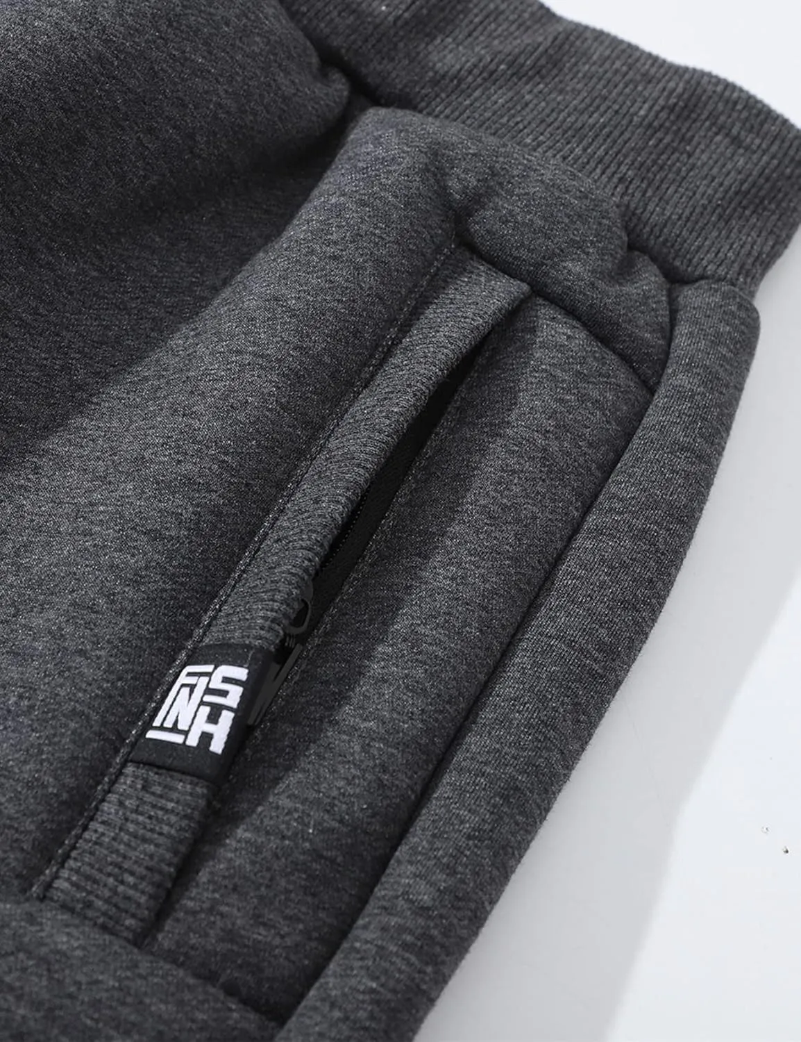 Flygo Men's Winter Warm Fleece Jogger Pants Sherpa Lined Sweatpants Active Track Pants
