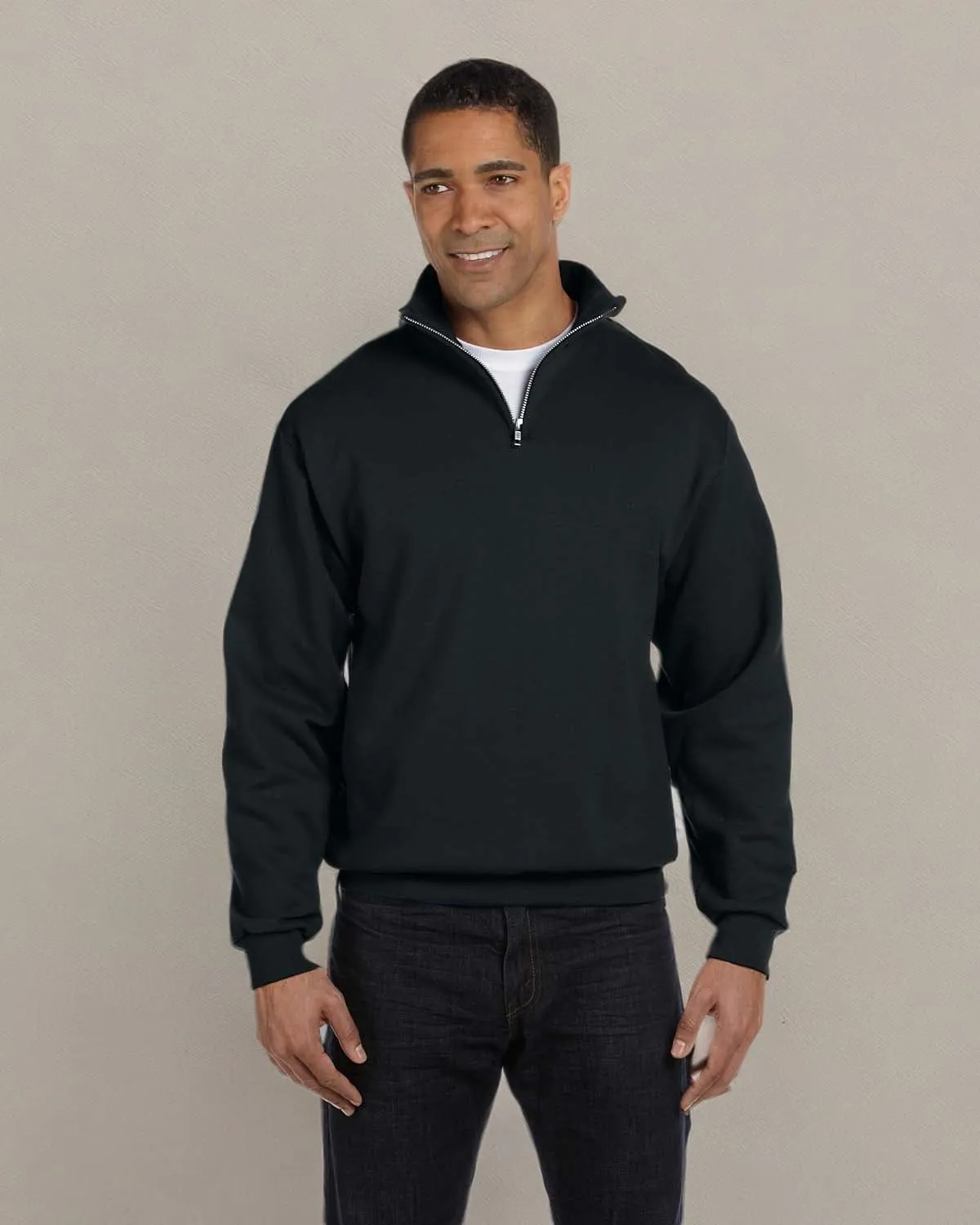 Jerzees 50/50 NuBlend Quarter-Zip Cadet Collar Sweatshirt
