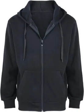 Mens Zip Up Fleece Jacket Lightweight Hoodies Casual Soft Full Zip Coats with Pockets Plus Size S-5XL Big&Tall