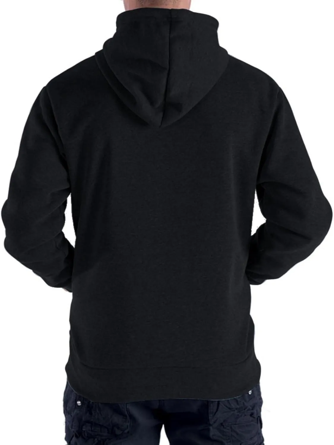 Mens Zip Up Fleece Jacket Lightweight Hoodies Casual Soft Full Zip Coats with Pockets Plus Size S-5XL Big&Tall