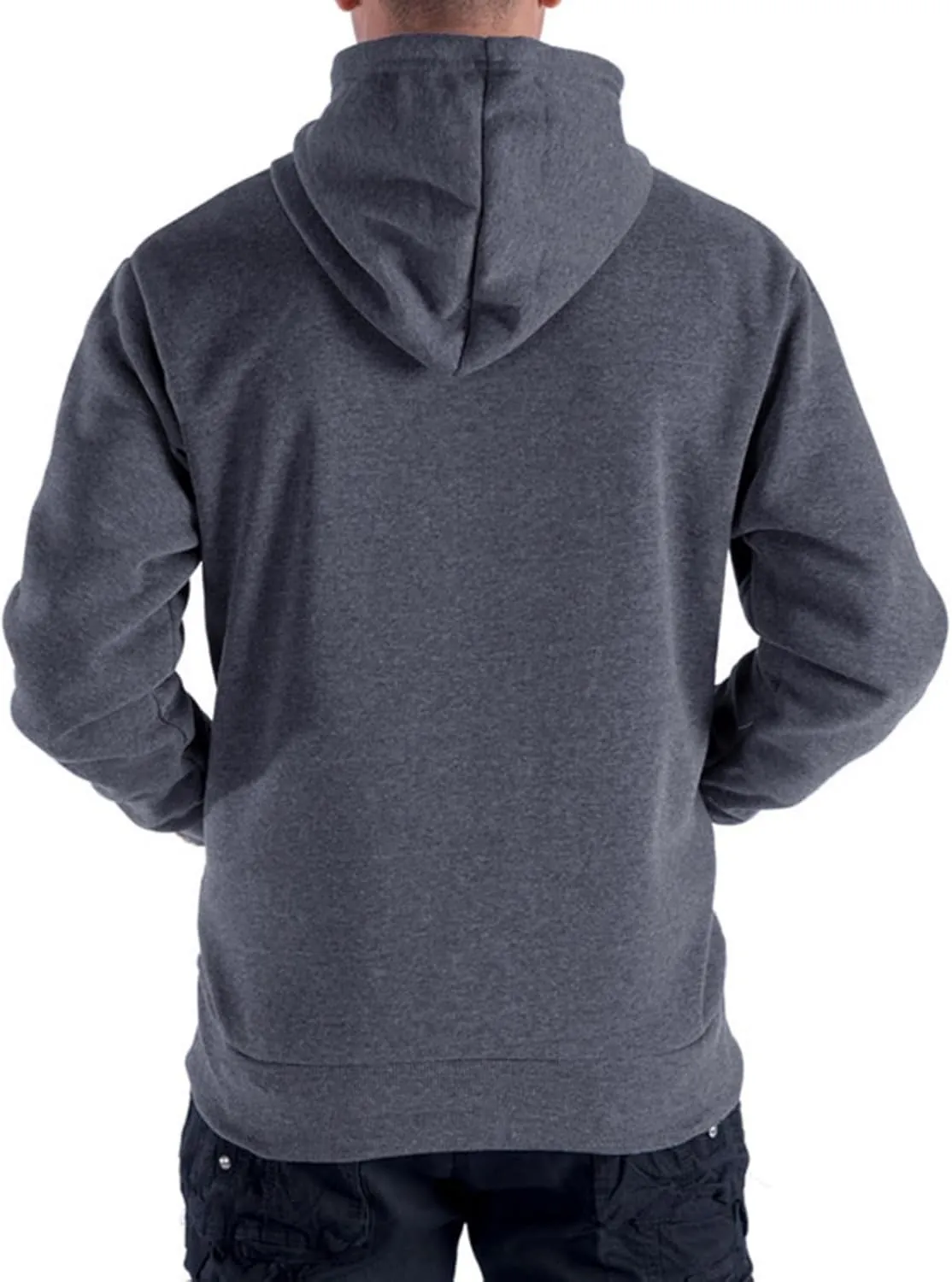 Mens Zip Up Fleece Jacket Lightweight Hoodies Casual Soft Full Zip Coats with Pockets Plus Size S-5XL Big&Tall