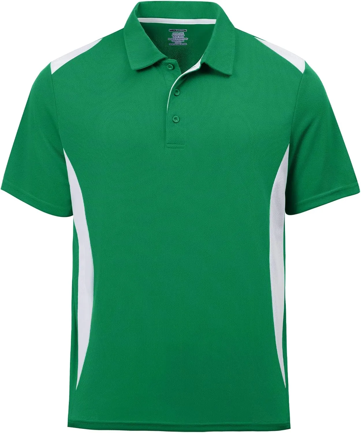 MOHEEN Men's Moisture-Wicking Golf Polo Shirts - Sun Protection Dry Fit M-7XL