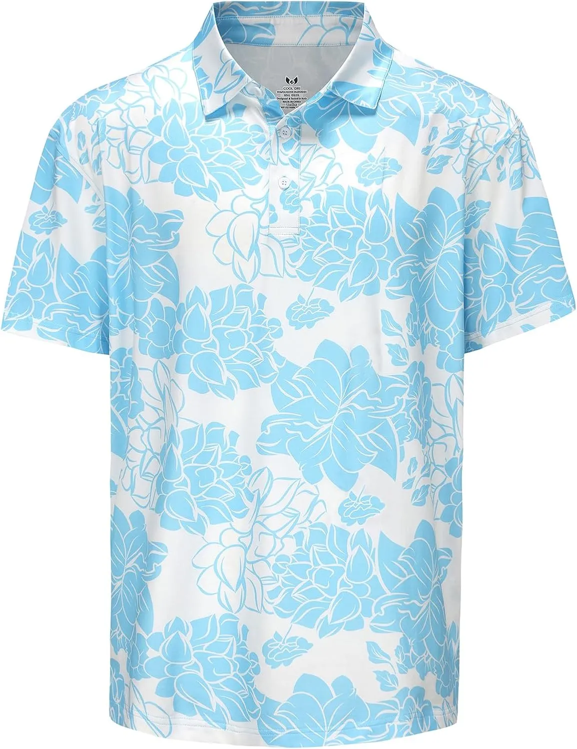 MOHEEN Men's Moisture-Wicking Golf Polo Shirts - Sun Protection Dry Fit M-7XL