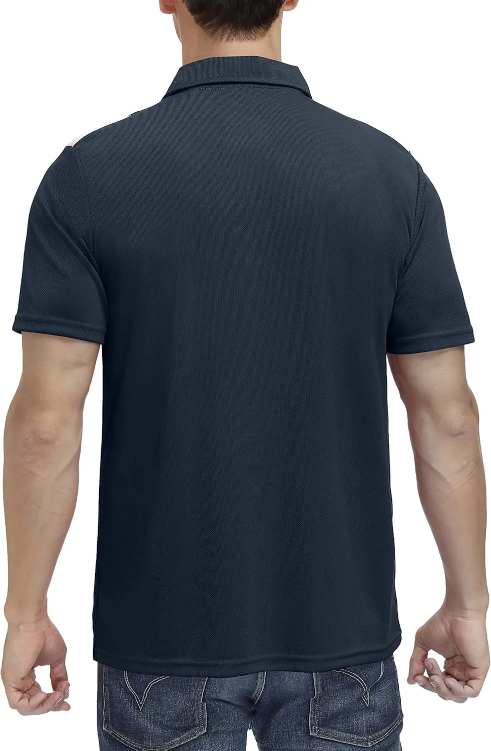 MOHEEN Men's Moisture-Wicking Golf Polo Shirts - Sun Protection Dry Fit M-7XL