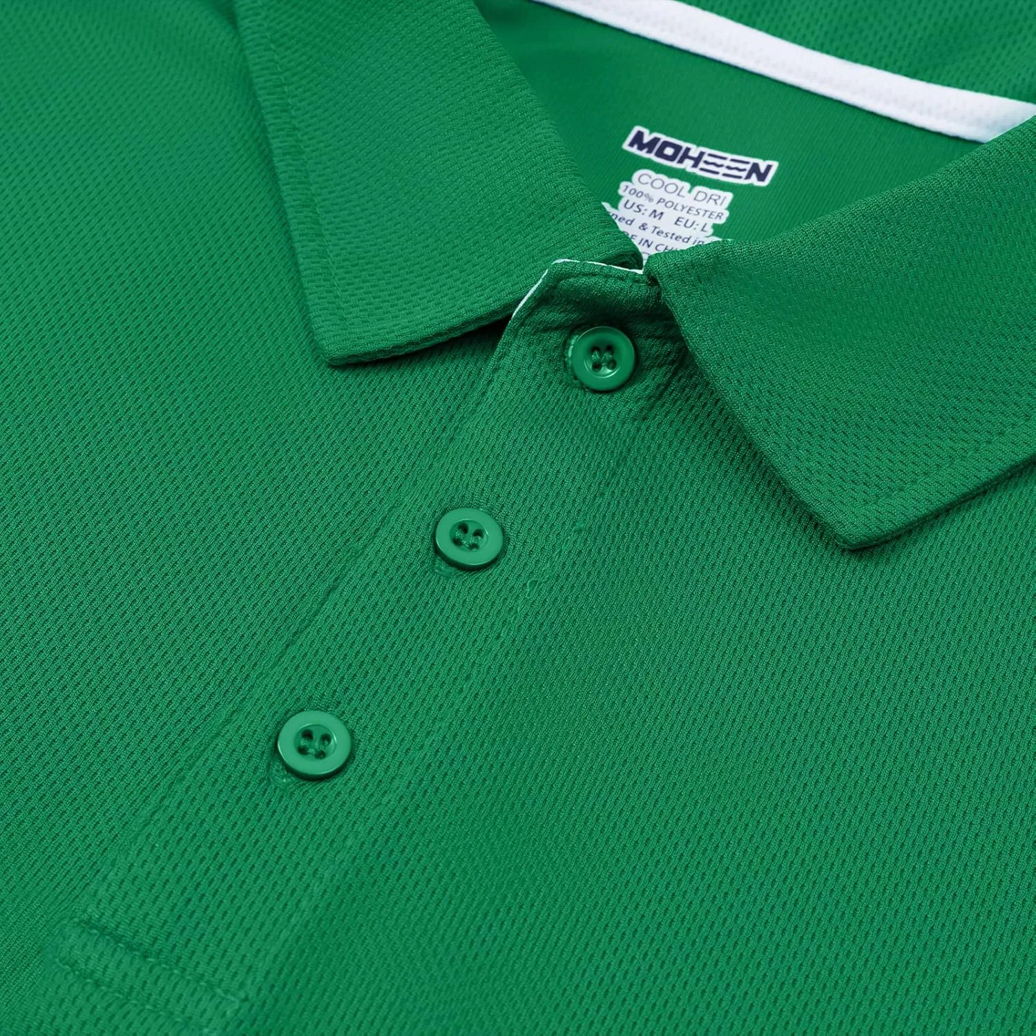MOHEEN Men's Moisture-Wicking Golf Polo Shirts - Sun Protection Dry Fit M-7XL