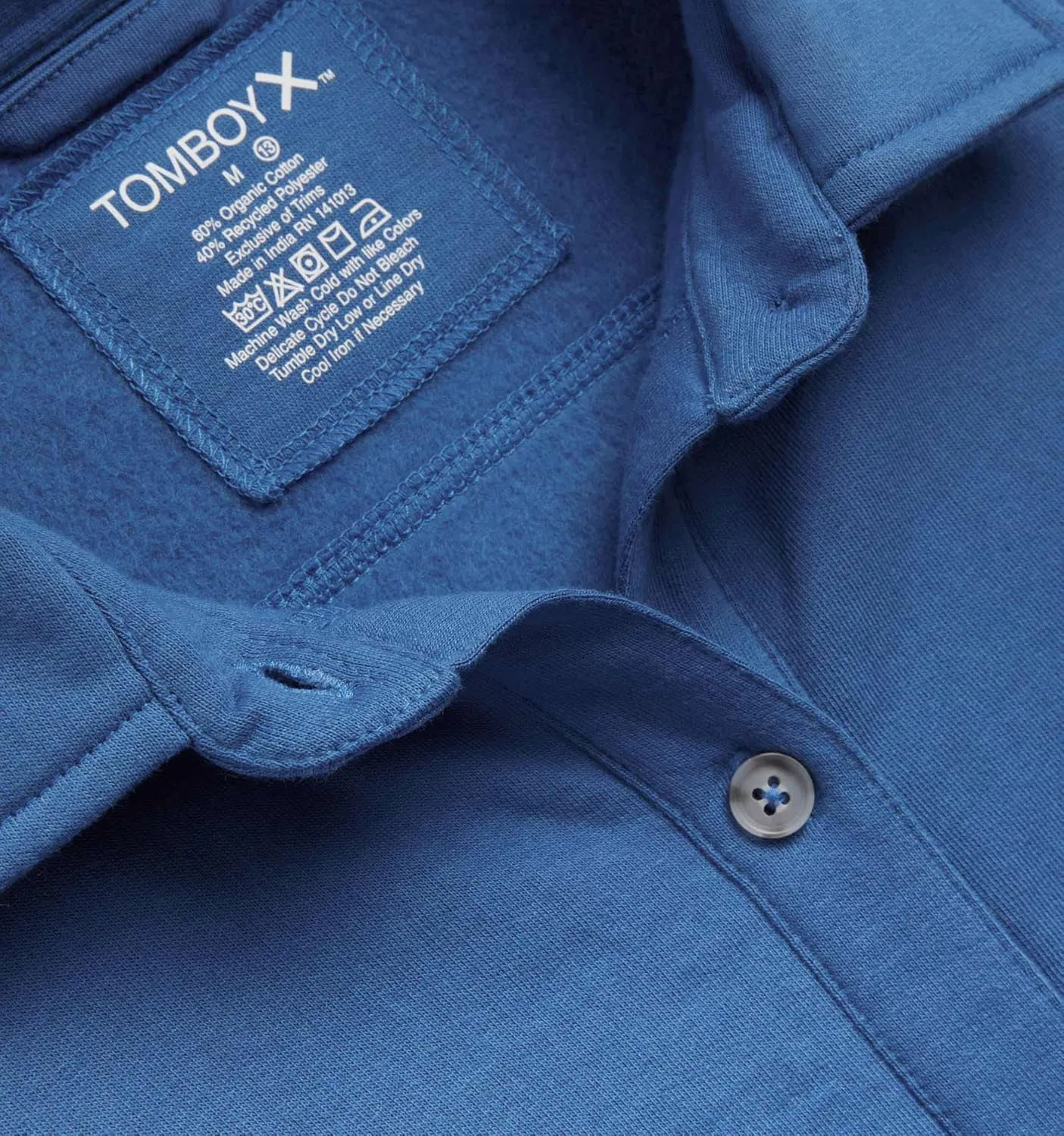 TomboyX Women's Fleece Shirt Long Sleeve Button Down Shacket Casual Relaxed Top with Pocket (XS-4X)
