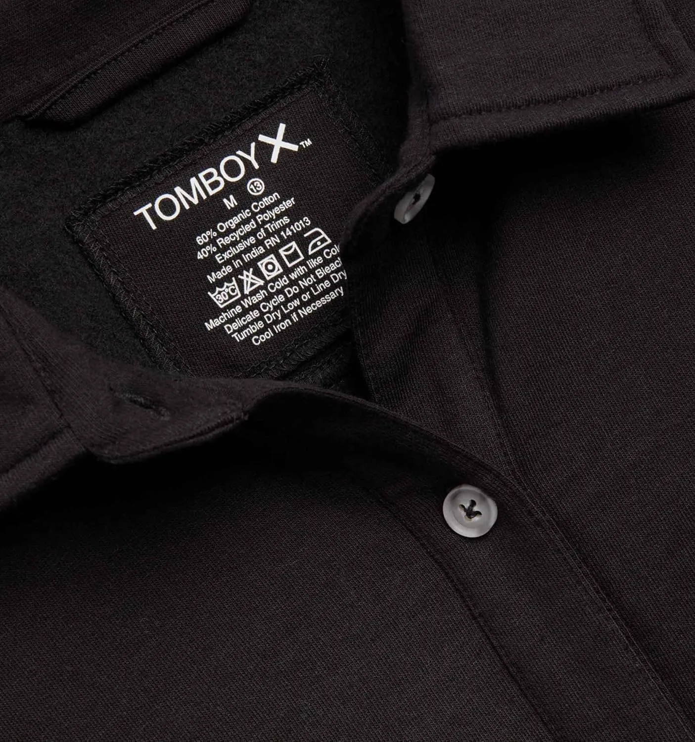 TomboyX Women's Fleece Shirt Long Sleeve Button Down Shacket Casual Relaxed Top with Pocket (XS-4X)