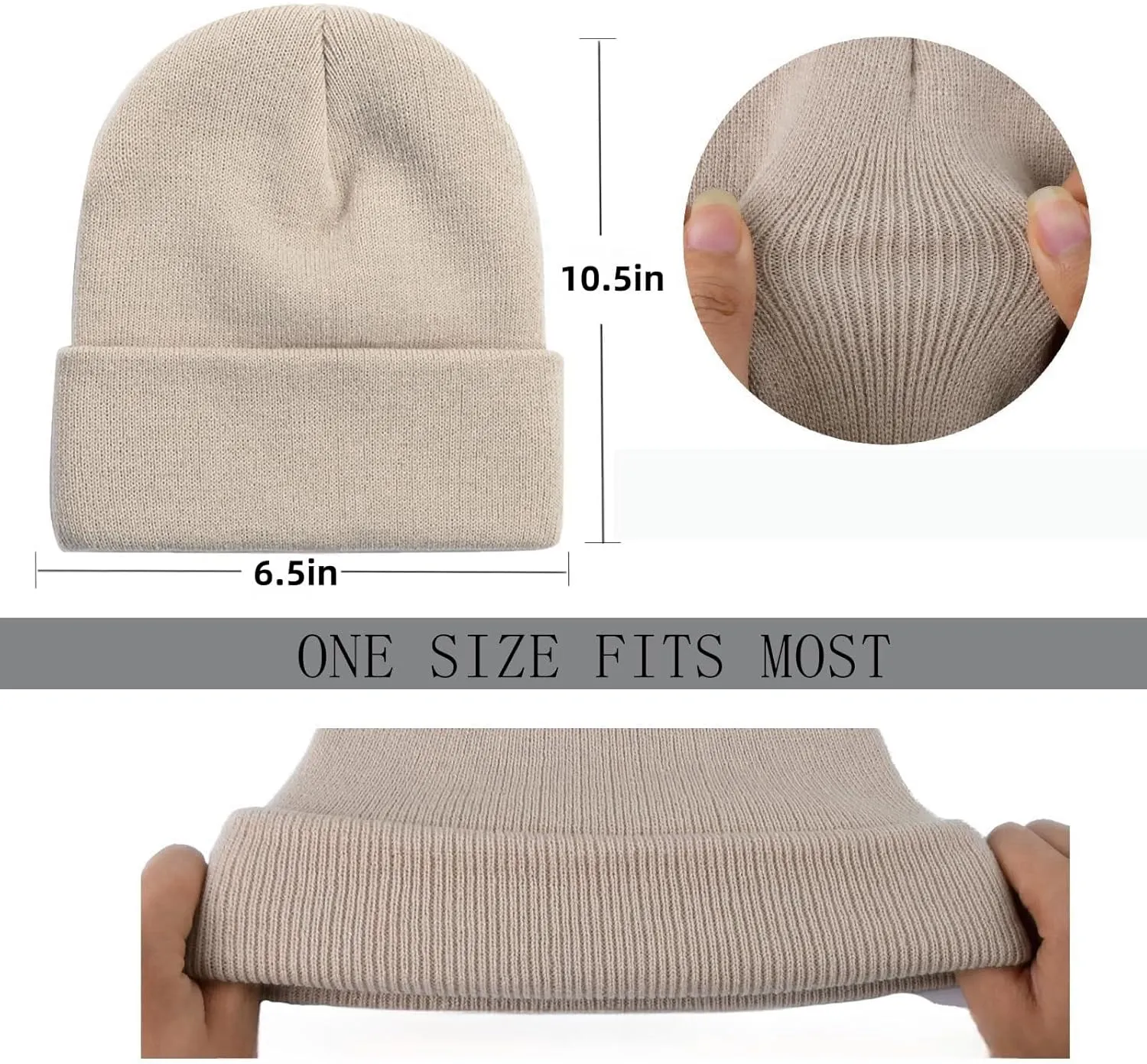 Unisex Knit Hat Winter Woolen Hat, Women Knit Cuffed Hat, Men Winter Beanie Warm Winter Hats