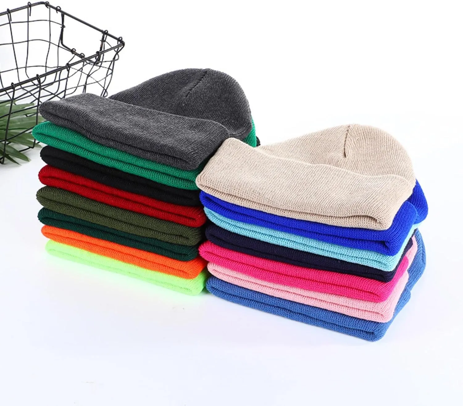 Unisex Knit Hat Winter Woolen Hat, Women Knit Cuffed Hat, Men Winter Beanie Warm Winter Hats