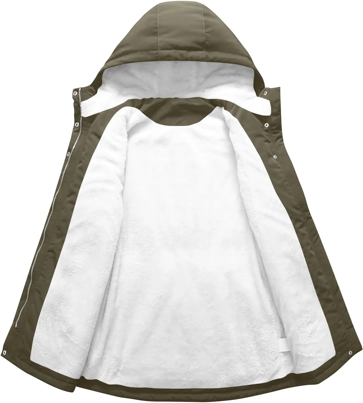 Winter Coats for Women 2025 Plus Size Warm Sherpa Fleece Lined Jackets Hooded Parka Peacoat Outerwear